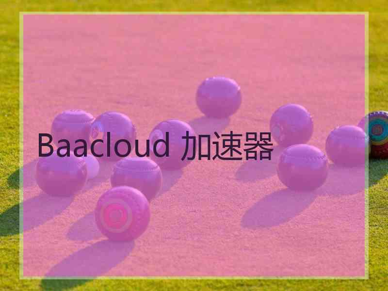 Baacloud 加速器