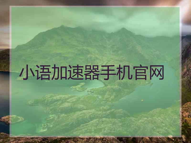 小语加速器手机官网