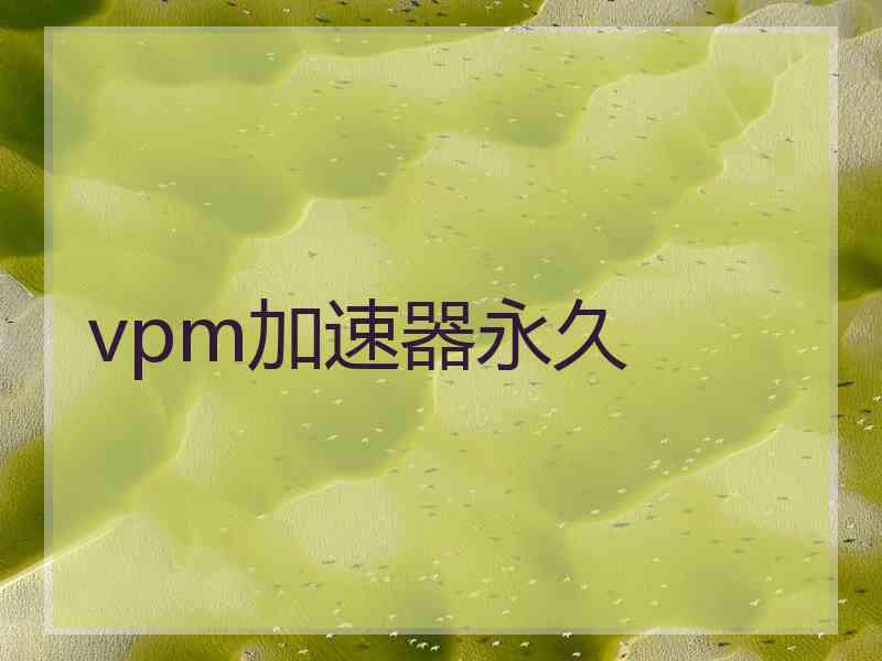 vpm加速器永久