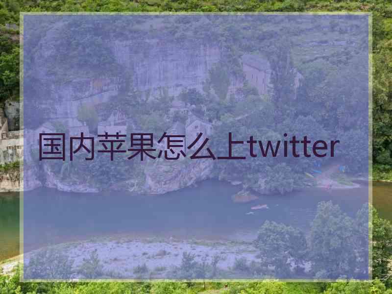 国内苹果怎么上twitter