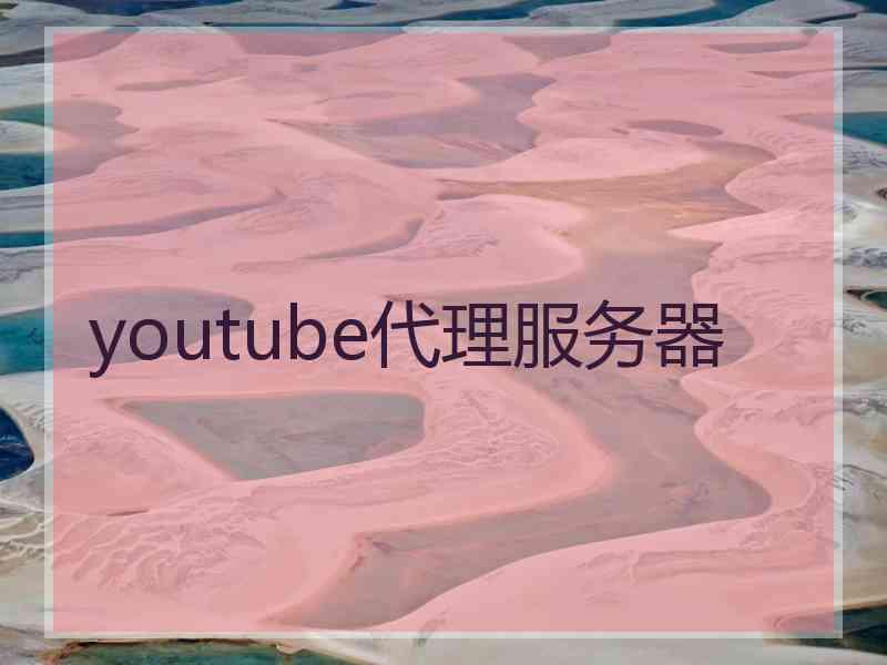 youtube代理服务器