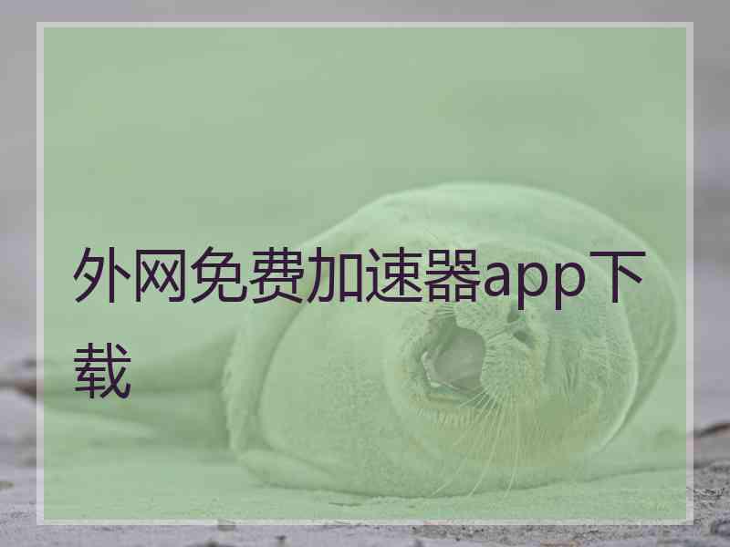 外网免费加速器app下载