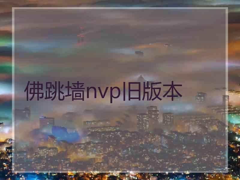 佛跳墙nvp旧版本