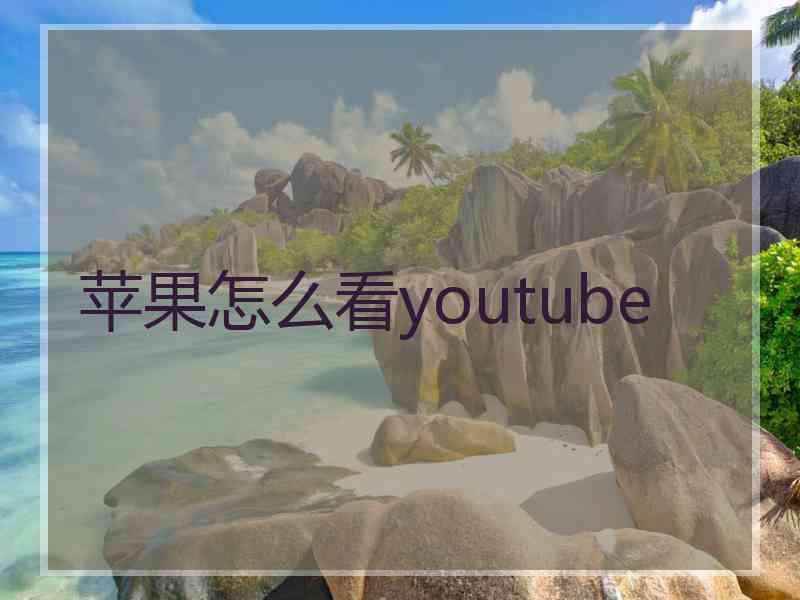 苹果怎么看youtube