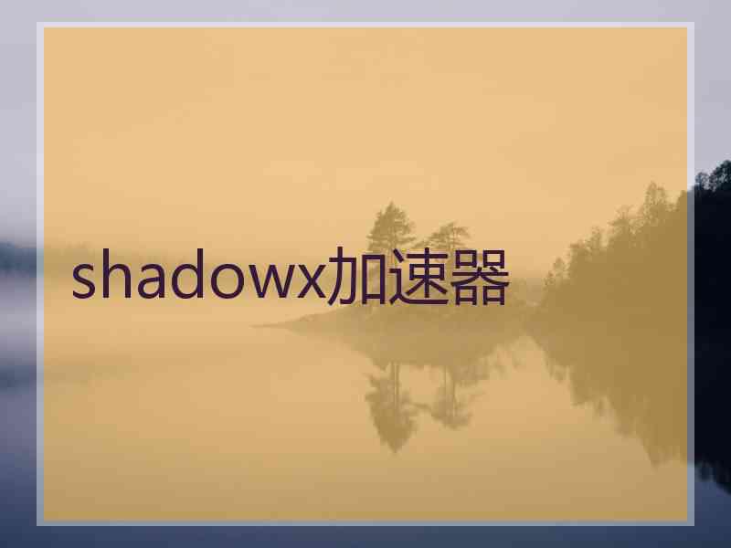 shadowx加速器