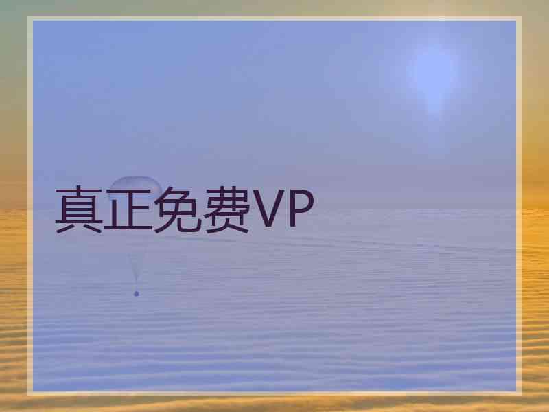 真正免费VP