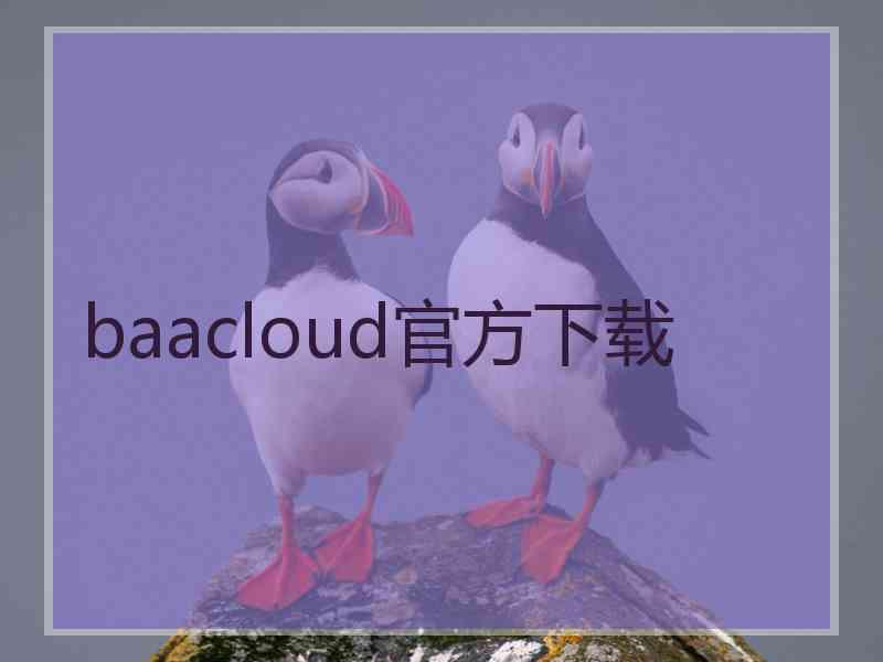 baacloud官方下载