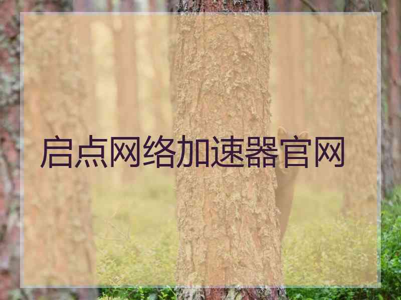 启点网络加速器官网