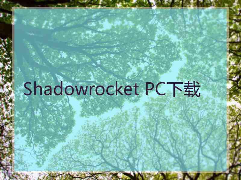 Shadowrocket PC下载