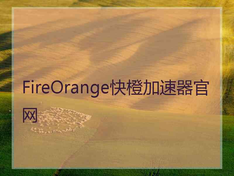 FireOrange快橙加速器官网