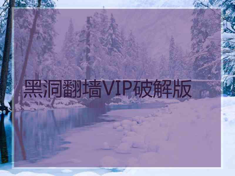 黑洞翻墙VIP破解版