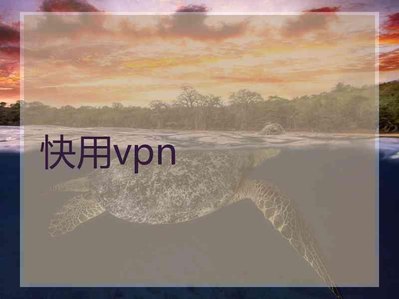 快用vpn