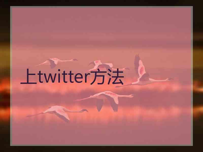 上twitter方法