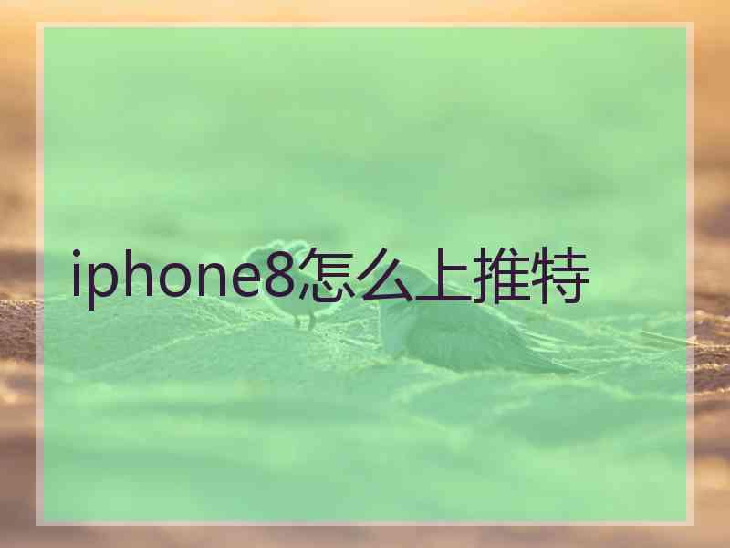 iphone8怎么上推特