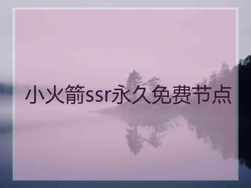 小火箭ssr永久免费节点