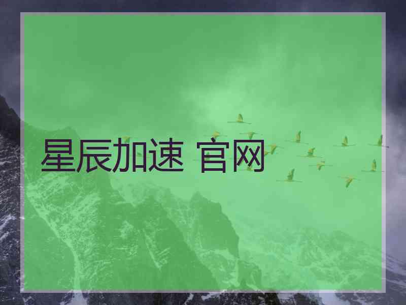 星辰加速 官网