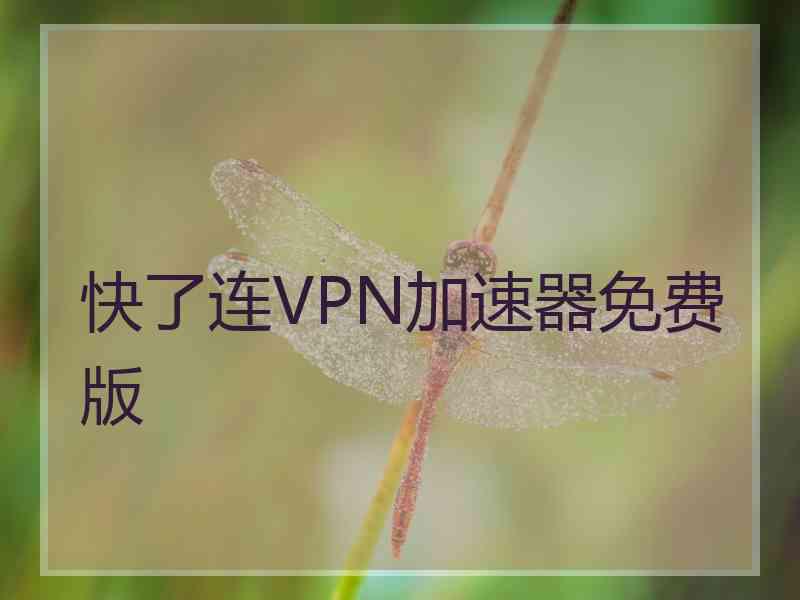 快了连VPN加速器免费版