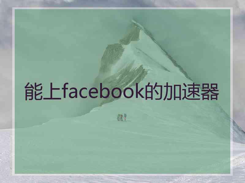 能上facebook的加速器