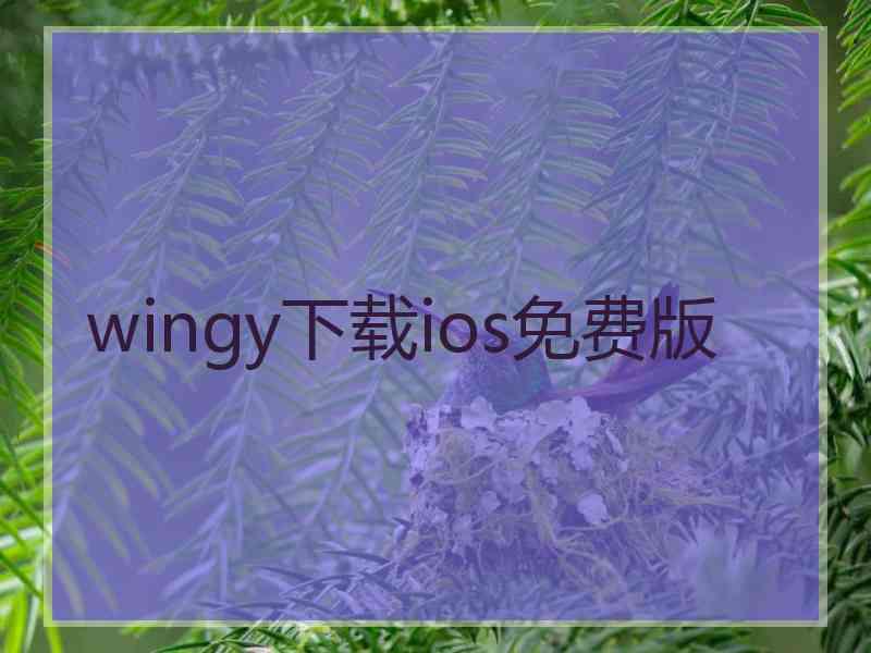 wingy下载ios免费版