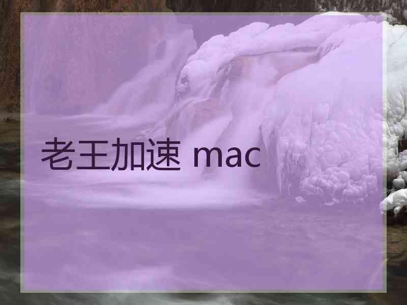 老王加速 mac