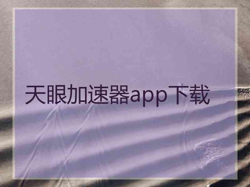 天眼加速器app下载