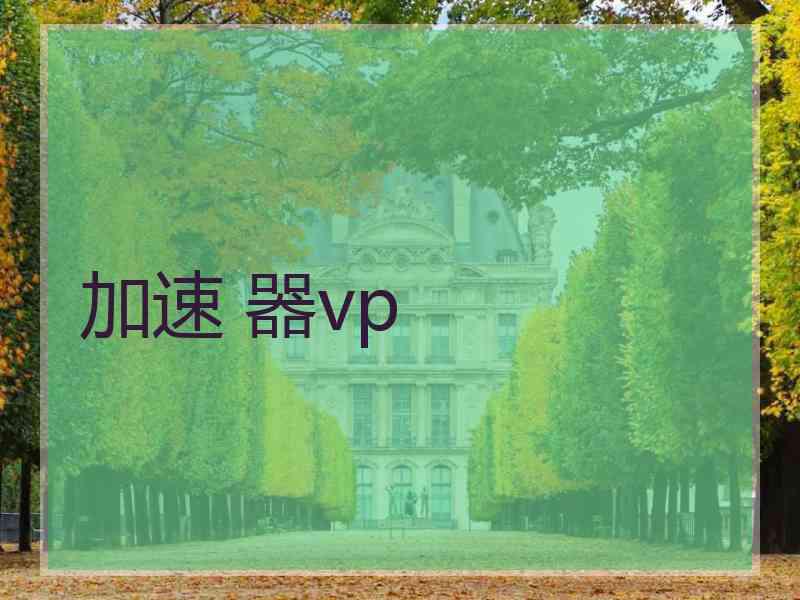 加速 器vp