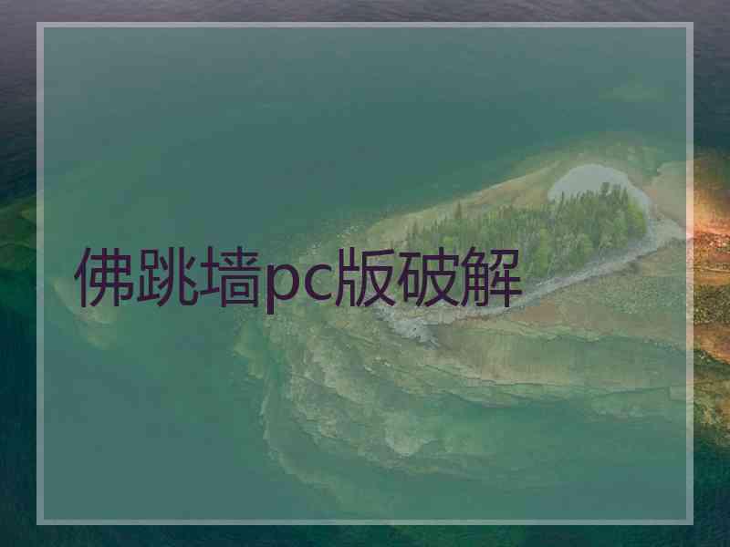 佛跳墙pc版破解